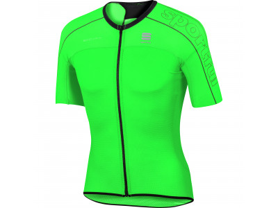 Tricou pentru ciclism Sportful BodyFit Ultralight, verde fluo