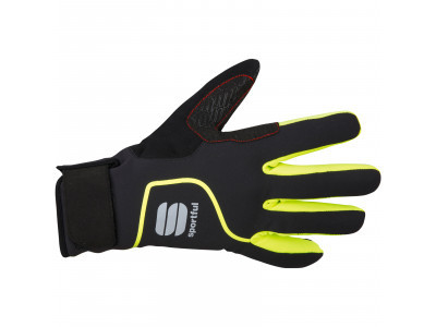 Sportful SottoZero rukavice, čierna/žltá