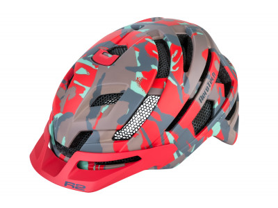 R2 Spyker MTB helmet, matt red camo