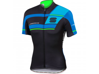 Sportos Gruppetto Pro Team kerékpár trikó fekete/kék