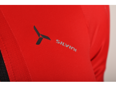 Tricou roșu-negru pentru bărbați SILVINI Ceno