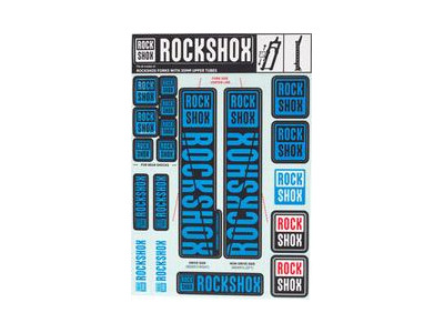 RockShox Decal Kit Water Blue pre Pike/Lyrik/Yari/Domain/Revelation (2018+)