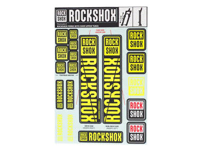 Rock Shox Decal Kit Neon Yellow for Pike / Lyrik / Yari / Domain / Revelation (2018+)