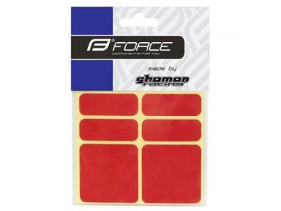 Force set of reflective stickers, red