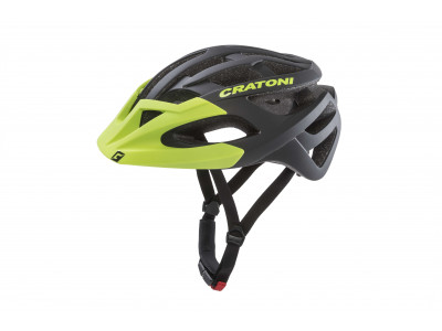 CRATONI C-Hawk Helm, schwarz/grünes Gummi