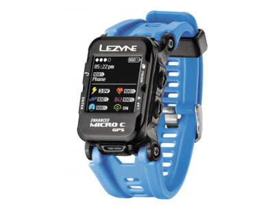 Lezyne Sportovní hodinky Micro Color GPS HR modré
