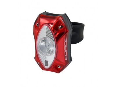 FORCE flasher rear RED, 1 CREE LED 60lm, USB