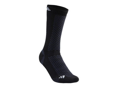 CRAFT Warm 2-pack Socken, schwarz