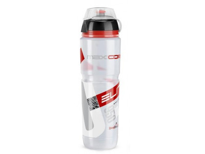 Elite butelka MAXICORSA MTB przezroczyste czerwone logo 950ml
