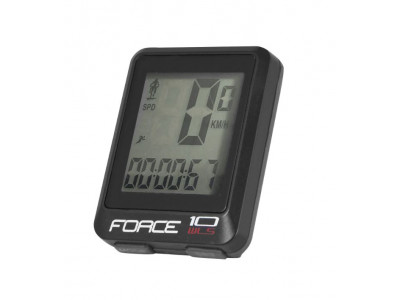 FORCE cycle computer WLS 10 functions wireless, black