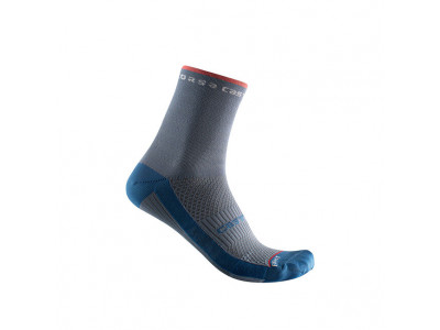 Castelli ROSSO CORSA W 11 dámske ponožky sv.oceľ.modrá