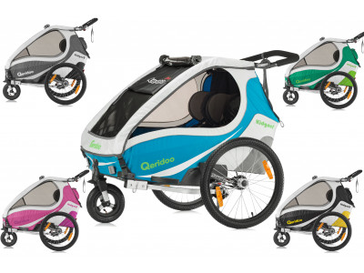 Qeridoo KidGoo 2 Fahrradanhänger für Kinder, Modell 2017