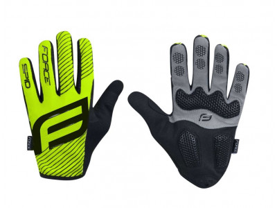 FORCE MTB SPID summer gloves, without fastening, fluo