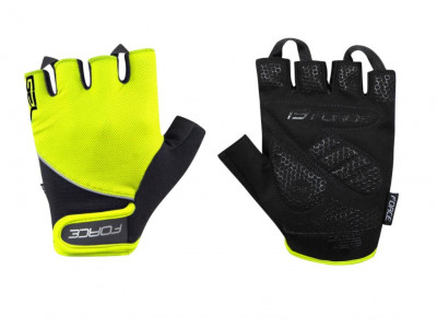 Force Gel gloves, fluo/black
