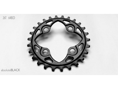 Absolute Black chainring for BCD64 black