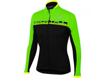 Sportful Giro Softshell cycling jacket black / fluo green