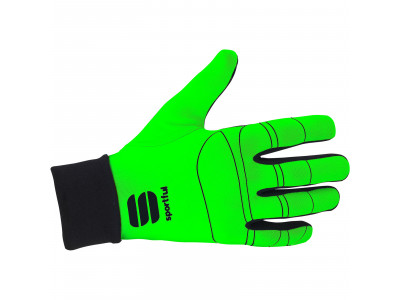 Sportful Lycra race rukavice fluo zelené/černé