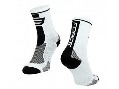 FORCE LONG socks, white/black