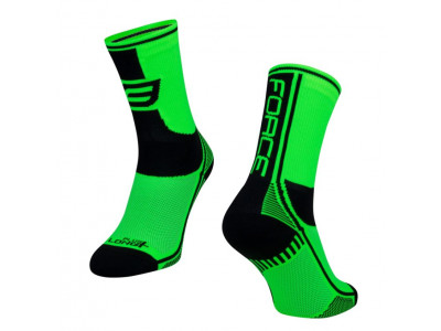 FORCE Long Plus ponožky zelená/čierna