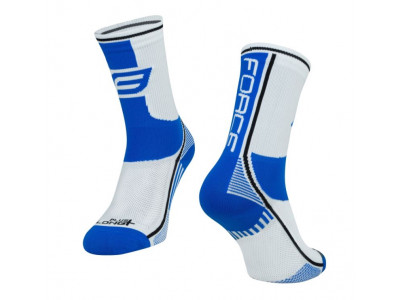 FORCE Long Plus ponožky modrá/bílá