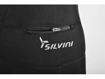 SILVINI MOVENZA TOP men&#39;s long pants with insole and suspenders black