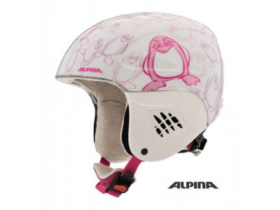 Dziecięcy kask narciarski ALPINA CARAT happy penguin