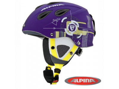 Alpina ski helmet GRAP purple-yellow matte