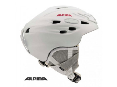 Alpina ski helmet SCARA pearl white-pink matte