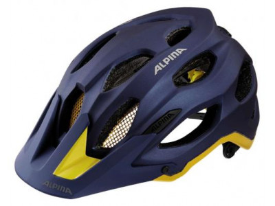 ALPINA Carapax Helm, dunkelblau/gelb