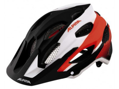 Alpina Carapax helmet black-white-neon red