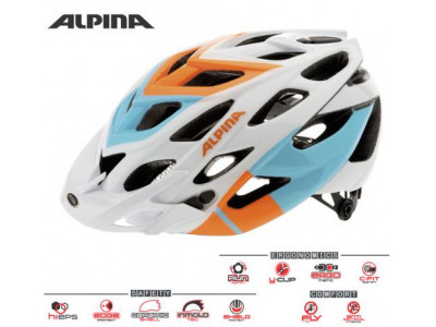 ALPINA helmet D-ALTO white-orange-blue
