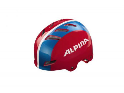 Alpina Helm PARK jr. rot-blau-weiß