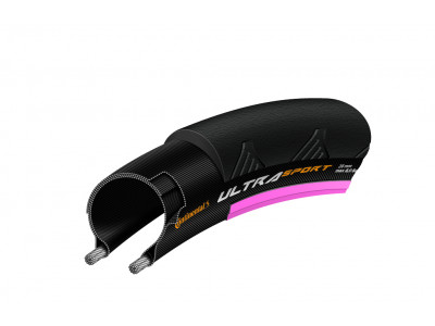 Continental Ultra Sport II Performance 700x23C, fekete/rózsaszín, kevlár