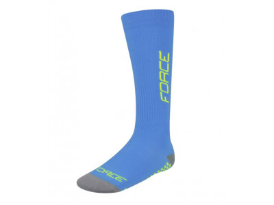 FORCE Tessera compression knee socks blue