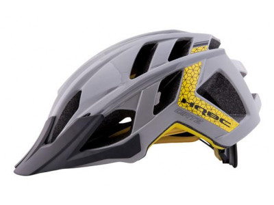 HQBC DIRTZ Helm, grau/gelb glänzend