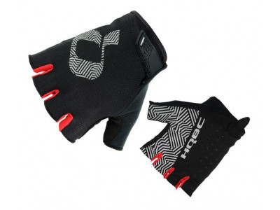 HQBC rukavice MESH čierna/červená