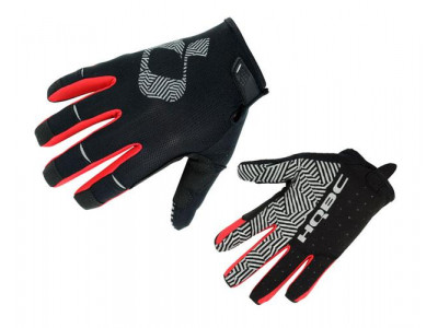 HQBC rukavice REDFING čierna/červená