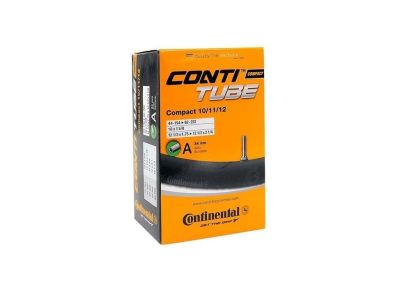Continental Compact 10-12&amp;quot;x1,75&amp;quot; Schlauch, Autoventil 45° gebogen