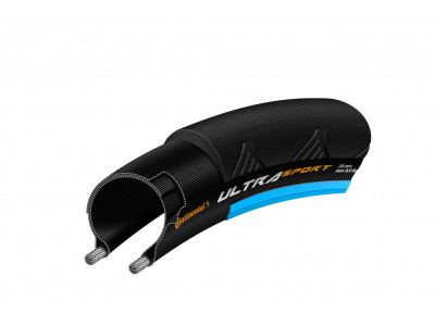 Continental Ultra Sport II Performance 700x25C negru/albastru, fir