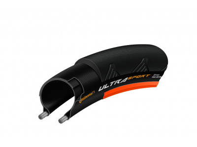 Continental Ultra Sport II Performance 700x25C schwarz/orange, Kevlar
