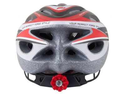 FORCE Hal helmet, black/red