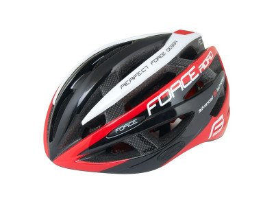 FORCE Road helmet black/red/white