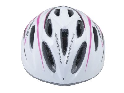 FORCE Hal helmet, white/pink