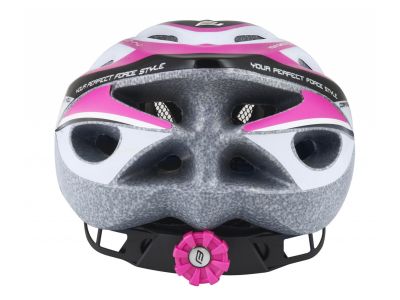 FORCE Hal helmet, white/pink