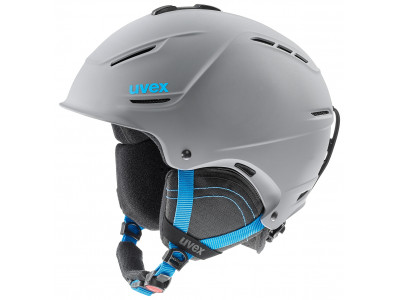 uvex P1US 2.0 Grey/Blue mat ski helmet uni