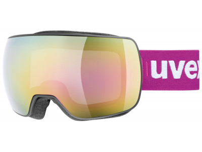 uvex Compact FM Black/Mirror Pink ski goggles