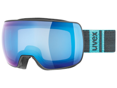 uvex Compact FM Black Mirror Blue ski goggles