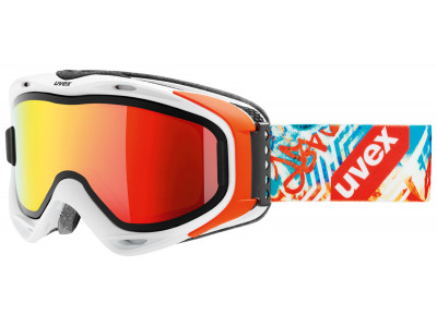 Uvex G.GL 300 Take Off White, Orange/Mirror red lyžiarske okuliare