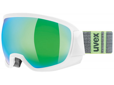 uvex Contest FM White/Mirror green ski goggles