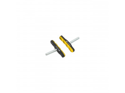 Force brake pads on stud, 70 mm, black/yellow